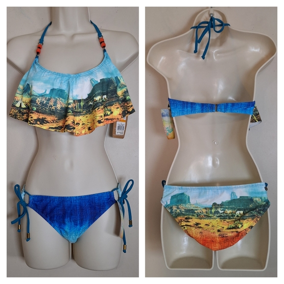 Hobie Dessert Dweller 2 Piece Swimsuit  Small - Picture 1 of 10